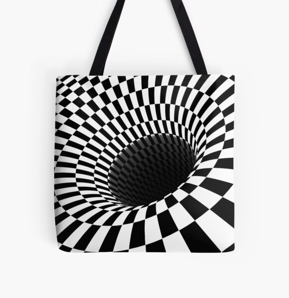 Optical Illusion, Visual Illusion, Cognitive Illusion  All Over Print Tote Bag