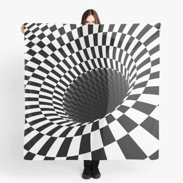 Optical Illusion, Visual Illusion, Cognitive Illusion  Scarf