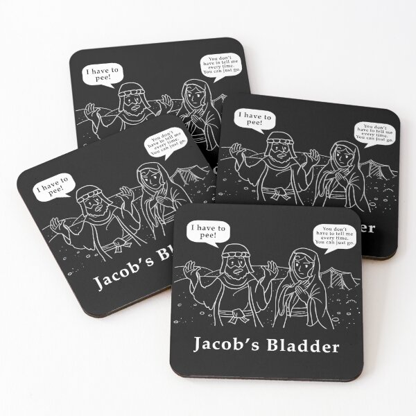 Item preview, Jacob's Bladder Funny Biblical Humor Cartoon designed and sold by tronictees.