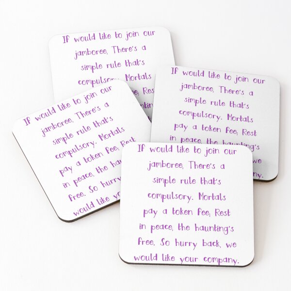 Item preview, Copy of Copy of Haunted mansion quotes designed and sold by broadwaygirl142.