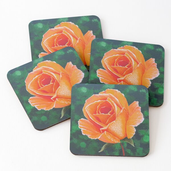 Item preview, Beautiful Orange and Yellow Rose artwork. designed and sold by Benjamin Heffernan.