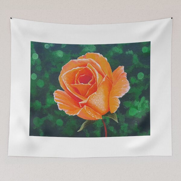 Item preview, Beautiful Orange and Yellow Rose artwork. designed and sold by Benjamin Heffernan.