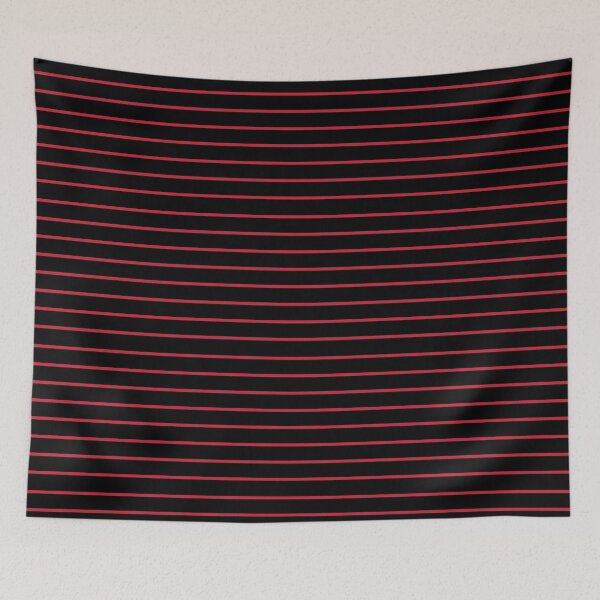 Item preview, Narrow black and red stripes - horizontal designed and sold by LittleBettyMakes.