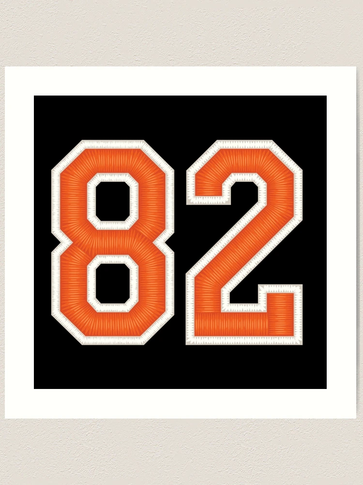 Sports Number 82 Jersey eighty-two Orange