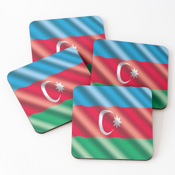 Item preview, Azerbaijan Flag designed and sold by AVOGATO KITTY KAT  CAT.