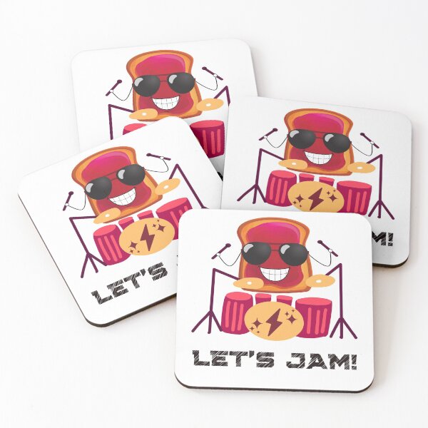 Item preview, Let's Jam! Cute Music Pun  designed and sold by InkItStudio.