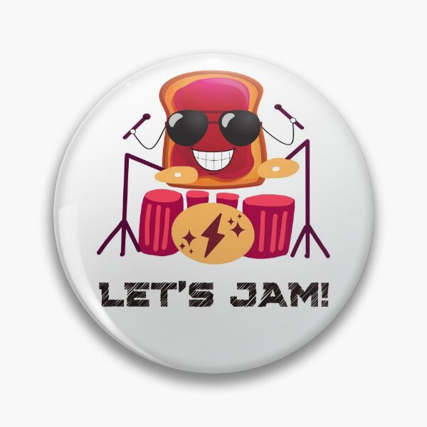Item preview, Let's Jam! Cute Music Pun  designed and sold by InkItStudio.