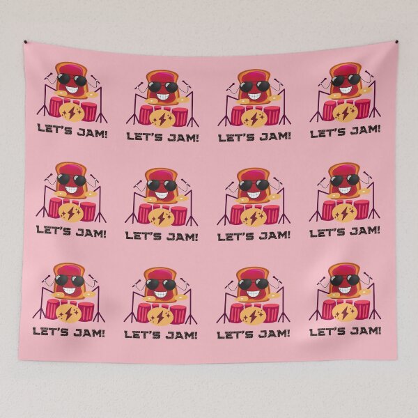 Item preview, Let's Jam! Cute Music Pun  designed and sold by InkItStudio.