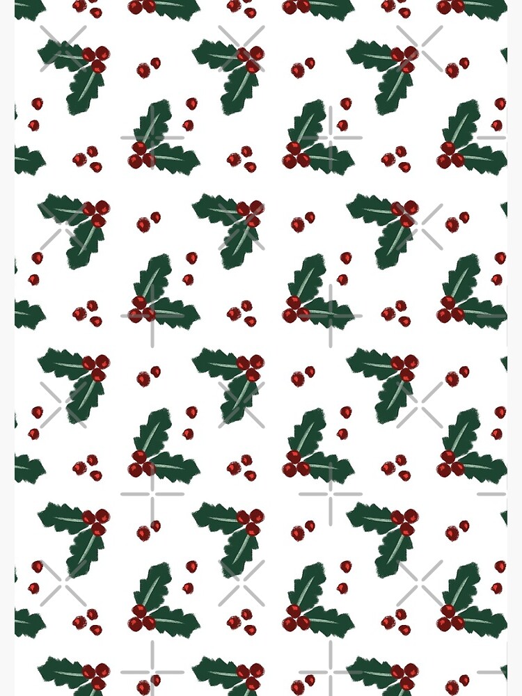 Holly Christmas Pattern by StellarTatter