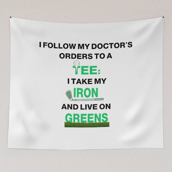Item preview, I Take My Iron and Live On Greens (Funny Golf Tee) designed and sold by molamode.