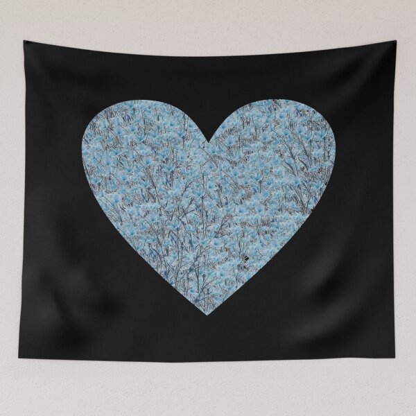 Item preview, Floral Heart Design 1 blue designed and sold by JustBeingAlicia.
