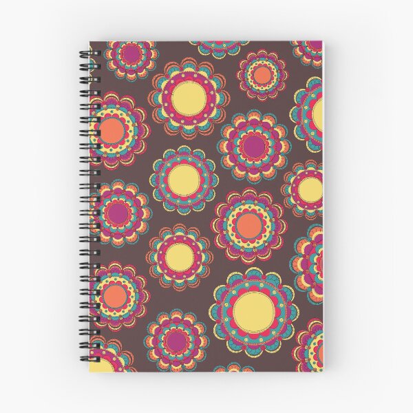 Item preview, Vintage doodle mandala flower zendoodle pattern designed and sold by RabanoMagenta.