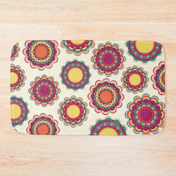 Item preview, Vintage doodle mandala flower zendoodle pattern designed and sold by RabanoMagenta.
