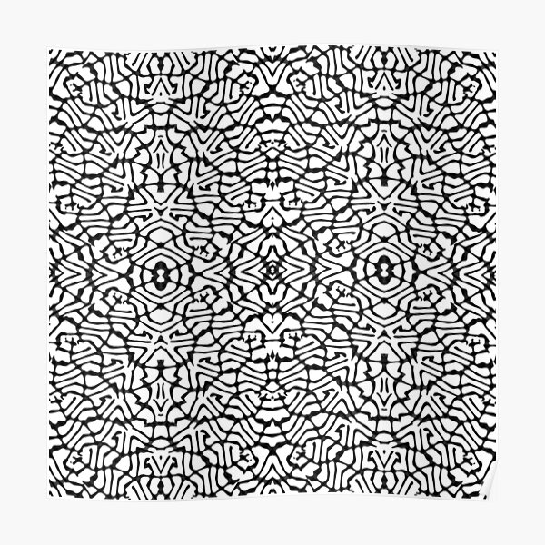 African Textile Pattern Poster