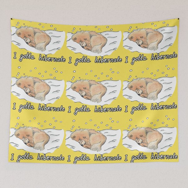 Item preview, I Gotta Hibernate Chow Dog Sleep in Snow Cozy Winter Cartoon designed and sold by AliceXueTrp.
