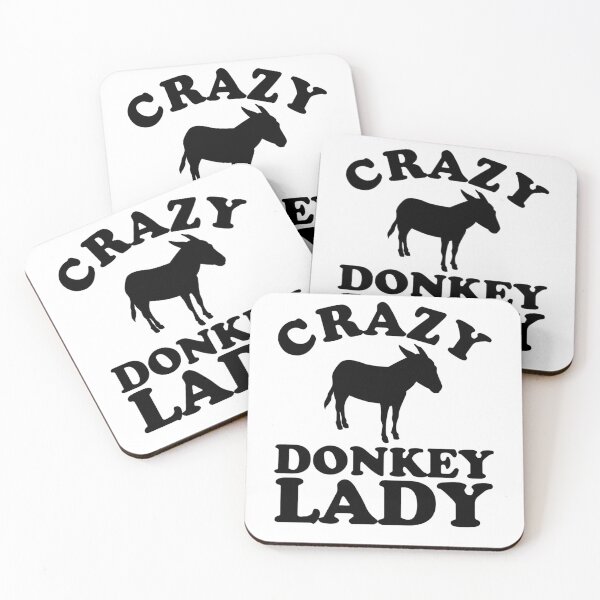 Item preview, Crazy Donkey Lady Funny Female Donker Lover Gifts designed and sold by ZaritaMelikov.