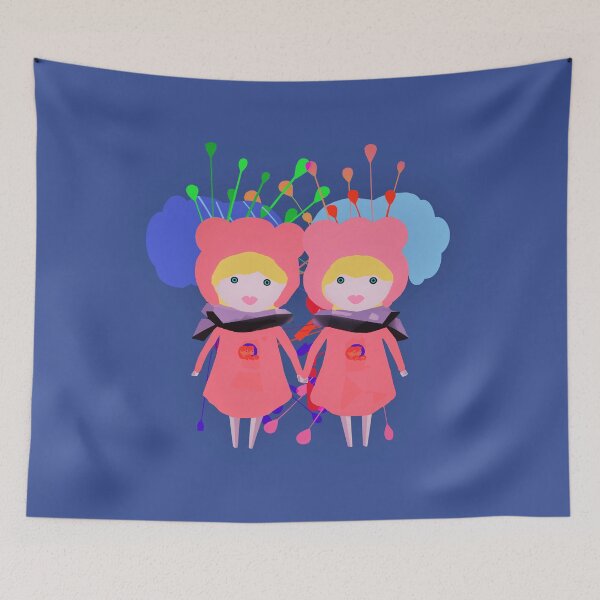 Item preview, Spaced Out Gemini I (identical) designed and sold by lizzystitch.