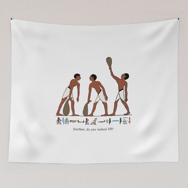 Item preview, Ancient Egyptian Weightlifters designed and sold by Ta'wy Ancient Egyptian Merchandise.