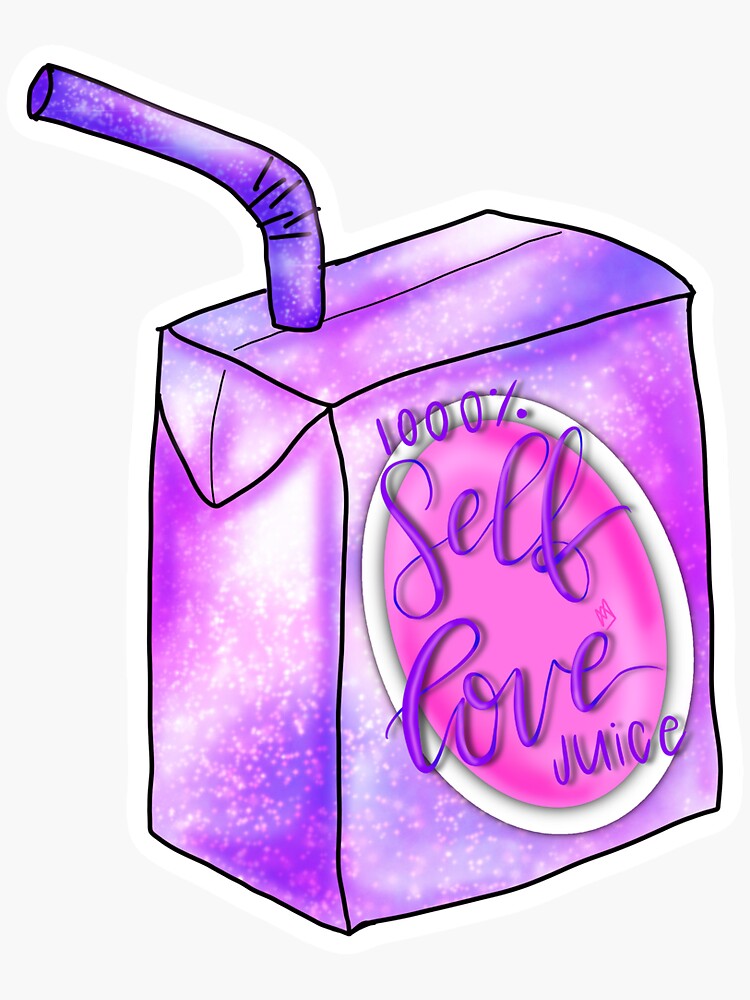 Thumbnail 3 of 3, Sticker, 100% Self Love Juice designed and sold by Angelaika.