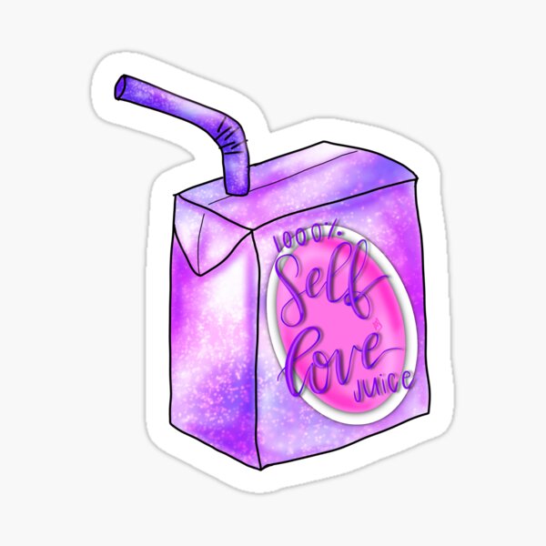 100% Self Love Juice Sticker