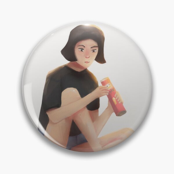 Item preview, Girl eating Pringles designed and sold by FrozenSonar.