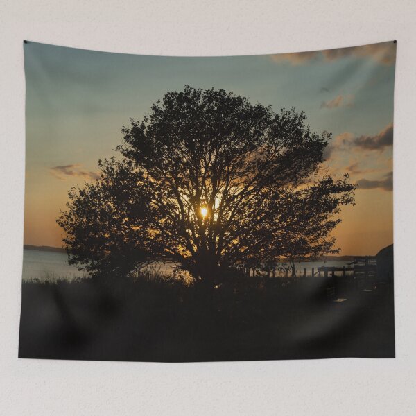 Item preview, Tree Silhouette with a Sunset designed and sold by NoSaysLion.