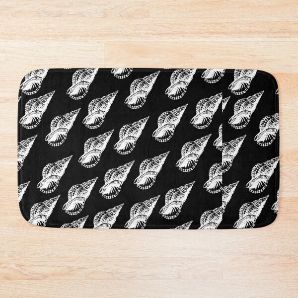 Item preview, tulip shell aloha print pattern black and white designed and sold by maplunk.