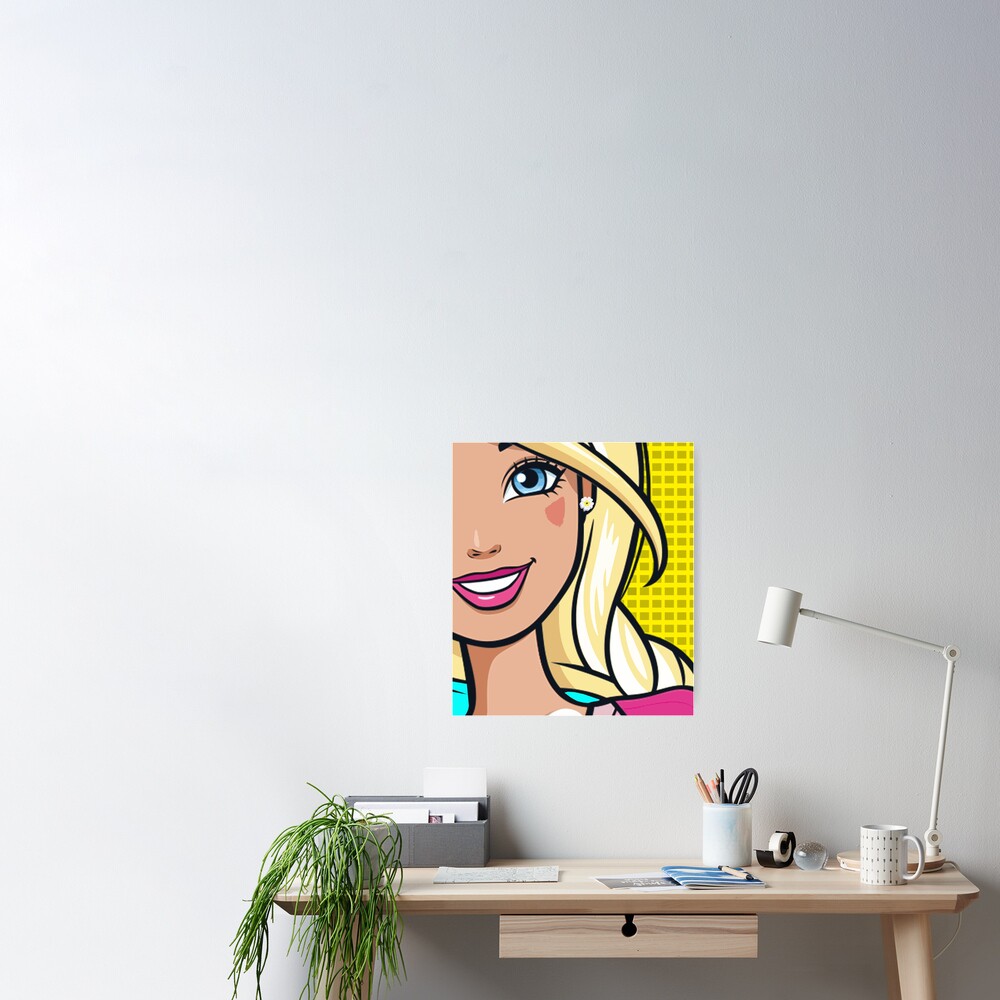 Barbie Face. Throw Pillow for Sale by GAIA-LV