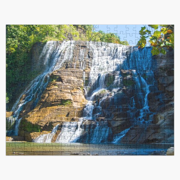 Waterfall at Ithaca Falls, New York Jigsaw Puzzle