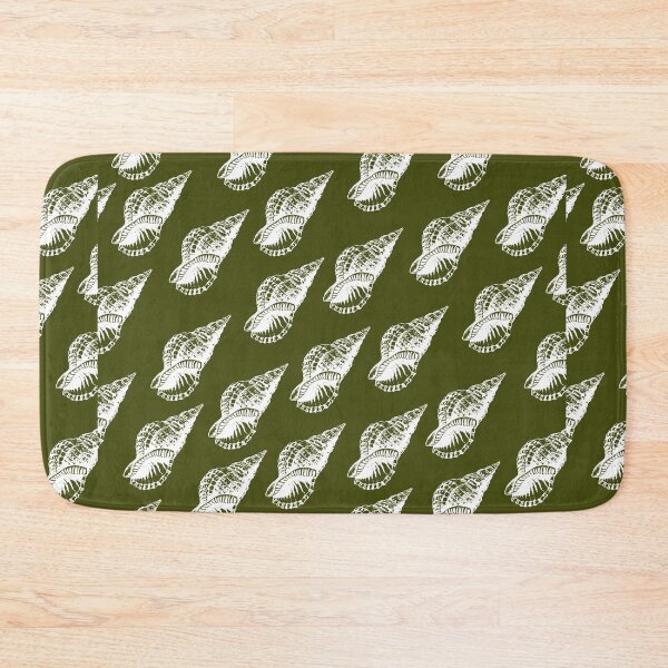 Item preview, tulip shell aloha print pattern green and white designed and sold by maplunk.