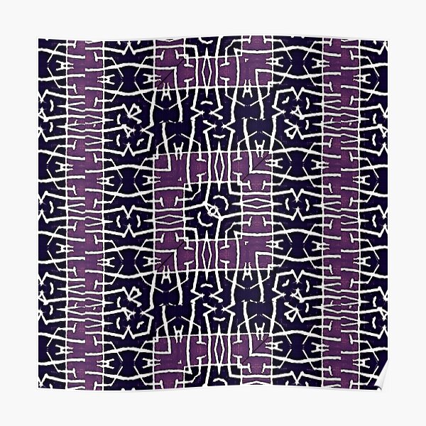 African Textile Pattern Poster