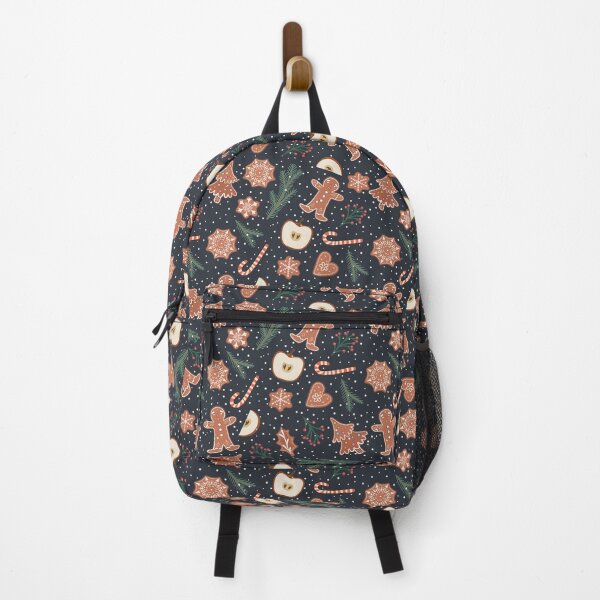 Item preview, Gingerbread pattern on dark background designed and sold by burbura.