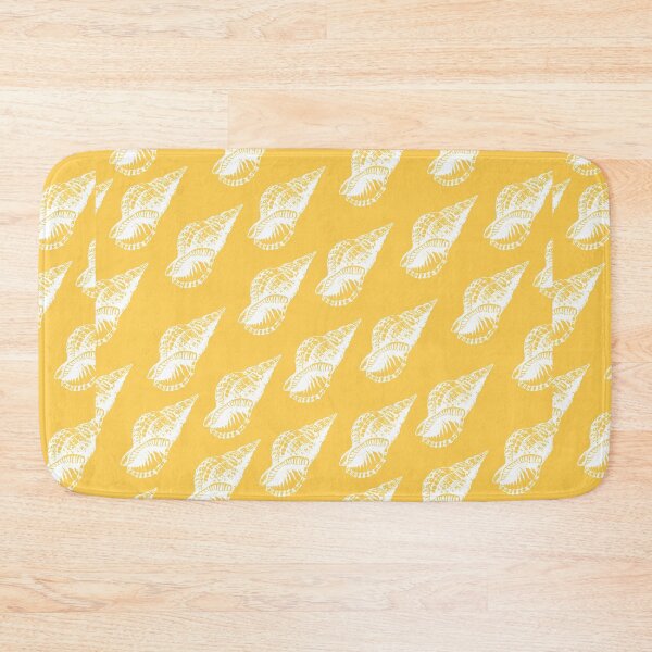Item preview, tulip shell aloha print pattern yellow and white designed and sold by maplunk.