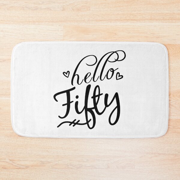 Item preview, Birthday Present 50 year old Woman Hello Fifty designed and sold by EstelleStar.
