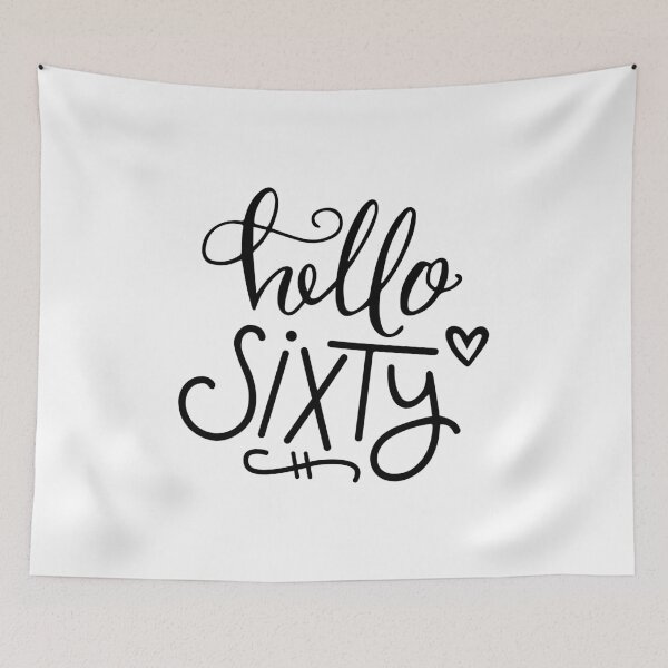 Item preview, Birthday Gift for 60 year old - Hello Sixty designed and sold by EstelleStar.