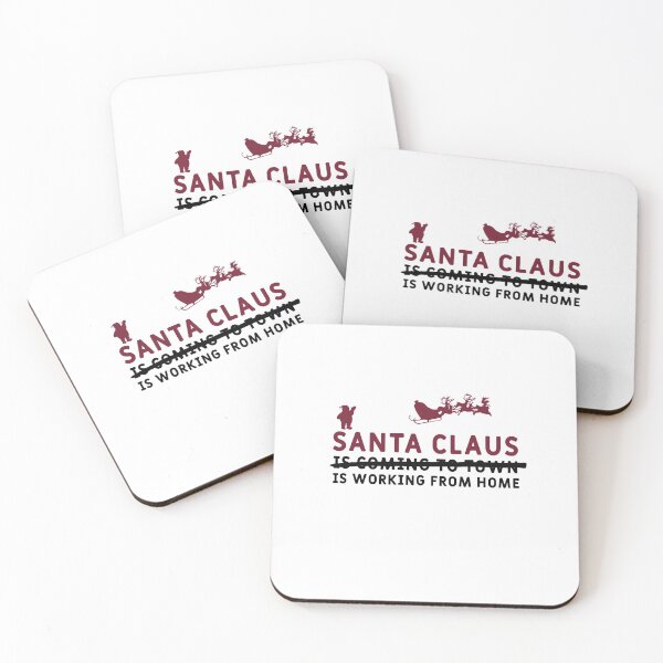 Item preview, SANTA CLAUSE IS WORKING FROM HOME designed and sold by Art-Tease.