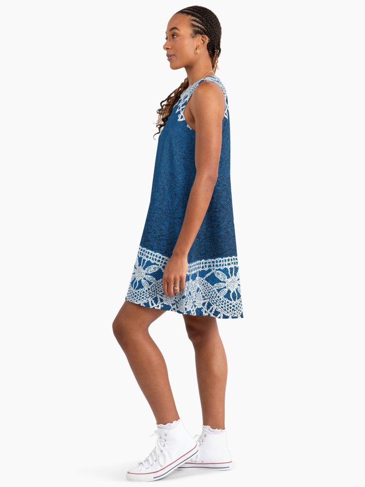 Denim and White Lace" A-Line Dress for Sale by SloganExpress | Redbubble Denim and White Lace" A-Line Dress for Sale by SloganExpress | Redbubble