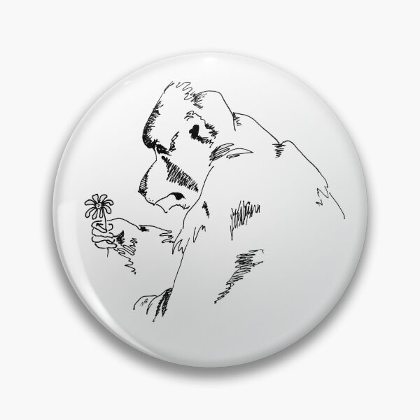 Item preview, Hamadryas Baboon with Flower designed and sold by NotaBeneArts.