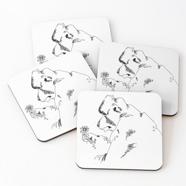 Item preview, Hamadryas Baboon with Flower designed and sold by NotaBeneArts.