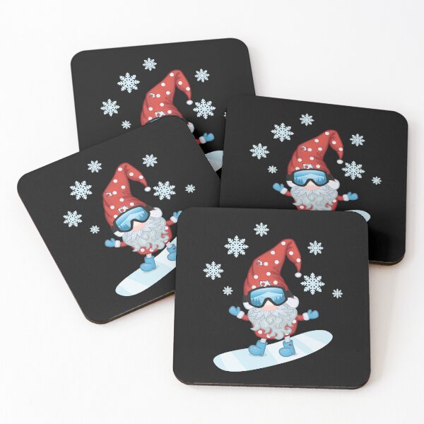 Item preview, Snowboarding Christmas Gnome on Snowboard designed and sold by EstelleStar.