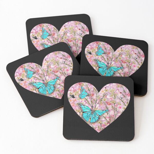 Item preview, Floral Heart with butterflies Design 1 pink designed and sold by JustBeingAlicia.