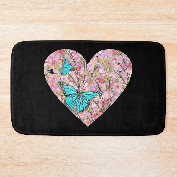 Item preview, Floral Heart with butterflies Design 1 pink designed and sold by JustBeingAlicia.