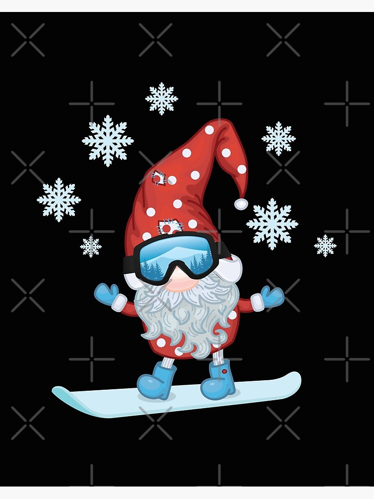 Go Big or Go Gnome - Snowboard Sticker