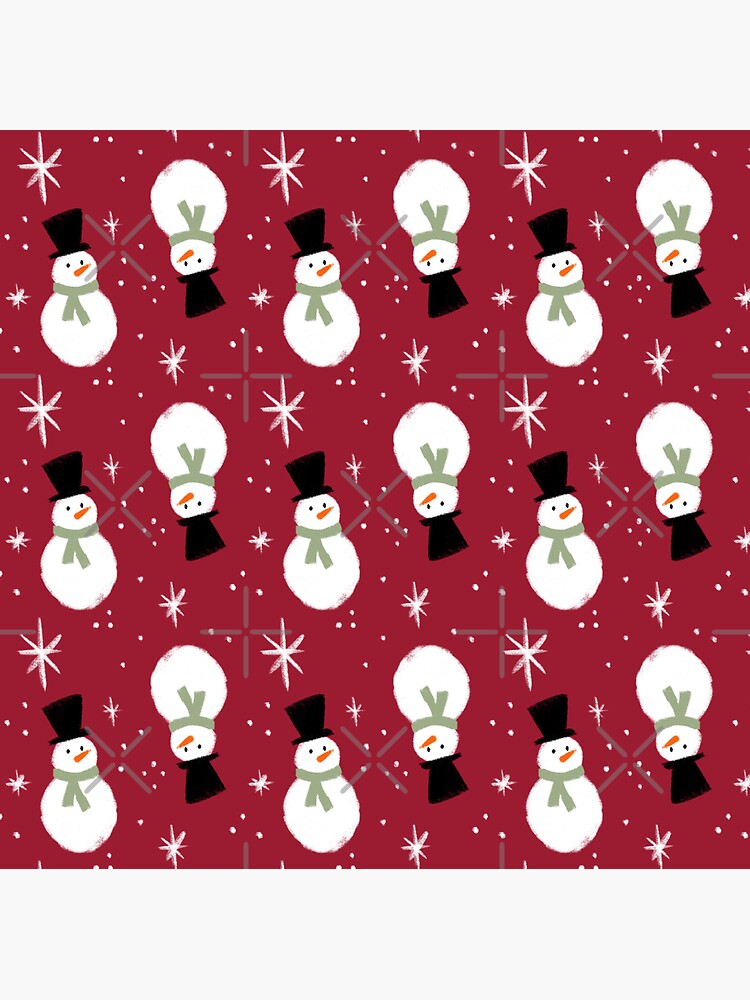 Snowman with Scarf Pattern by StellarTatter