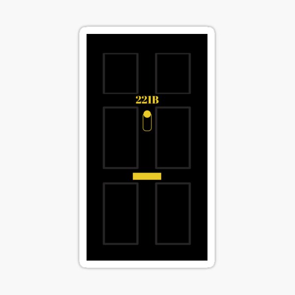 221B Baker Street Sticker