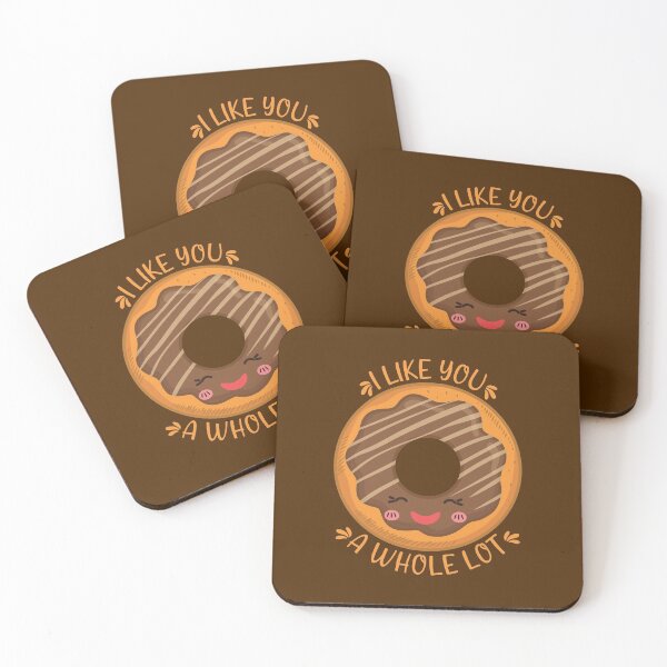 Item preview, I Like You a Whole Lot Kawaii Donut designed and sold by KawaiiPark.