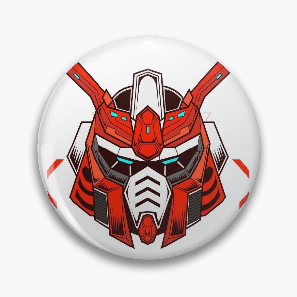Item preview, Red Samurai mecha mask designed and sold by Gloria312.