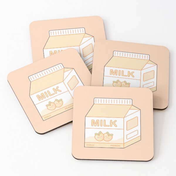 Item preview, Kawaii Peach Milk designed and sold by Happy Pixel.