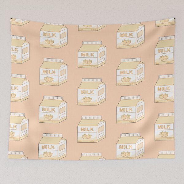 Item preview, Kawaii Peach Milk designed and sold by Happy Pixel.
