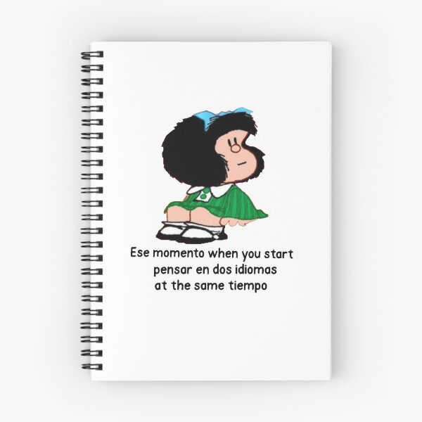 Item preview, Ese momento when you start pensar en dos idiomas at the same tiempo  designed and sold by Elena's Shop.